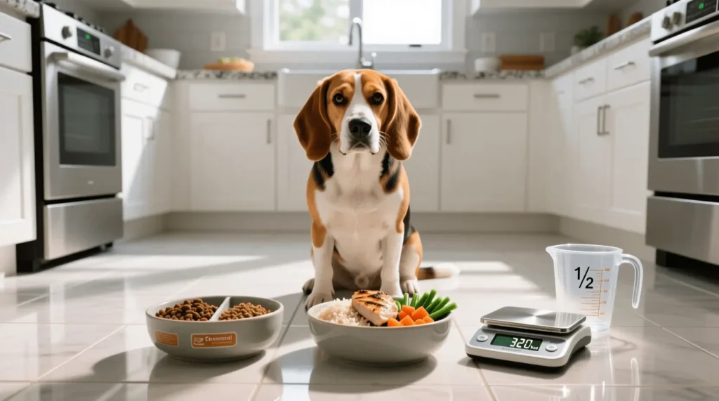 Feed a puppy